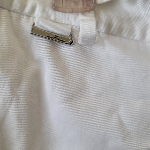 Ralph Lauren White Cotton Active Shorts Size 12 - Picture 6 of 7